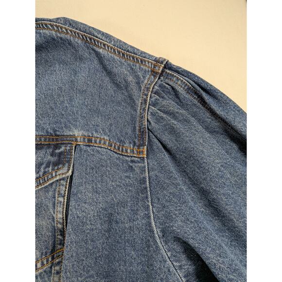 DKNY Jean Jacket Womens 2x Denim Cotton Classic Y2k Plus Cowboy Trucker Trendy - Picture 5 of 12